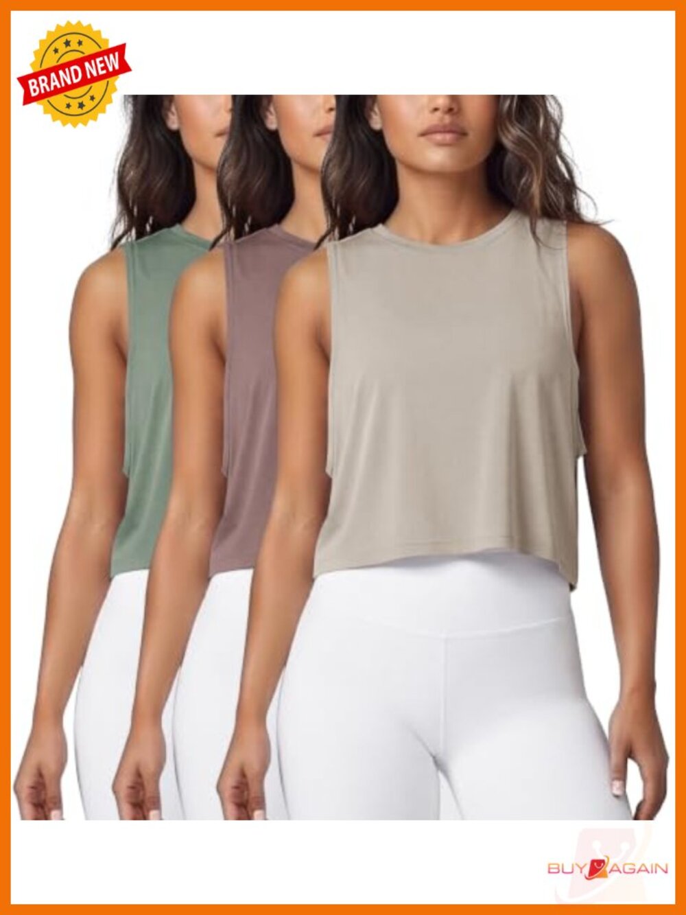 3-Pack Loose Tank Tops for Women Sleeveless Gym Athletic Workout Yoga Shirts